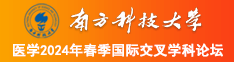 亚洲透逼sss南方科技大学医学2024年春季国际交叉学科论坛